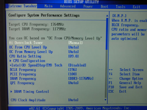 ASUS Maximus III Formula настройки разгона 1
